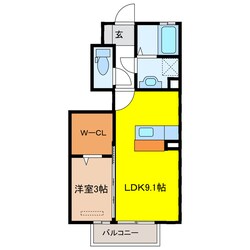 メゾンときⅤの物件間取画像